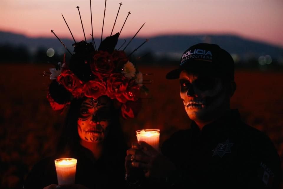 Homenaje a policías caídos por parte de la Secretaría de Seguridad y Protección Ciudadana de Jalisco.