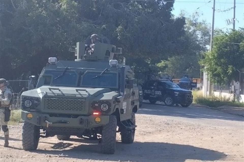 Integrantes del Ejército y de la SSPC, acompañados con policías estatales, se enfrentaron a sicarios en una localidad de Guasave, Sinaloa.
