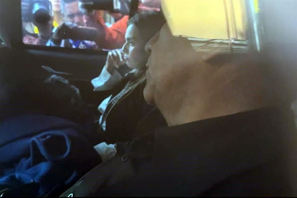 La próxima Alcaldesa de Uruapan salió de Palacio Nacional sin dar declaraciones.