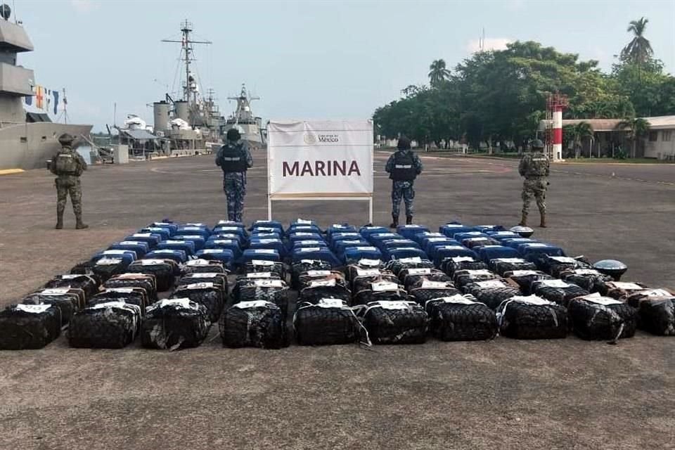 Con este aseguramiento, suman 51 toneladas de cocaína decomisada en el mar durante la presente administración, según autoridades.