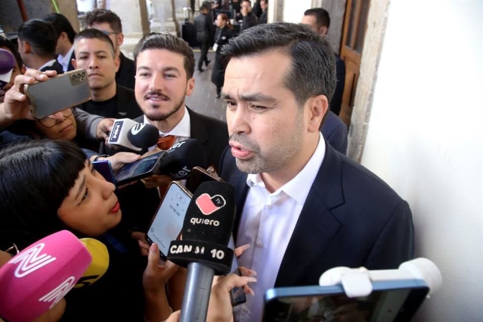 Jorge Álvarez Maynez y Samuel García acudieron al Informe de Lemus.