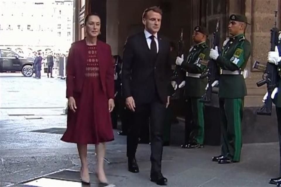 La Presidenta Claudia Sheinbaum se reúne con el Presidente de Francia, Emmanuel Macron, quien realiza, por primera vez, una visita oficial a México.