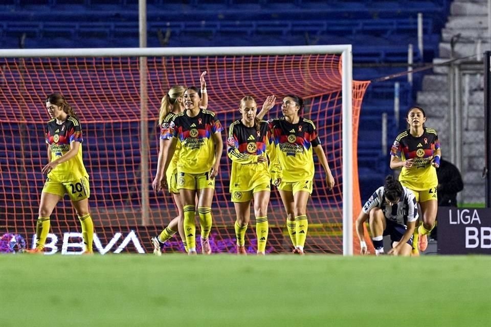 América no tuvo piedad de Rayadas y con una sólida presentación, las vencieron 5-0 para meterse a Semifinales en la Liga MX Femenil.