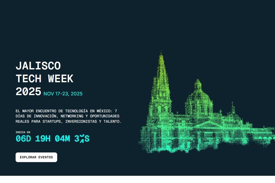 Del 17 al 23 de noviembre de 2025, Jalisco se prepara para albergar la primera edición de Jalisco Tech Week.