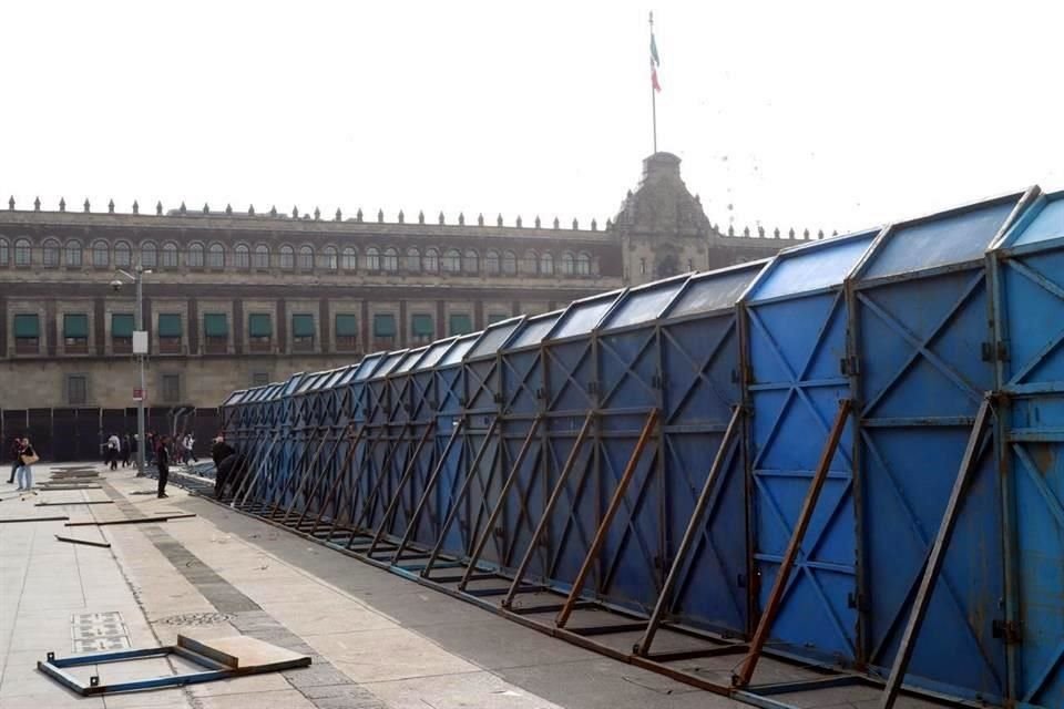 En mayo pasado, la CNTE bloqueó los accesos a Palacio Nacional.