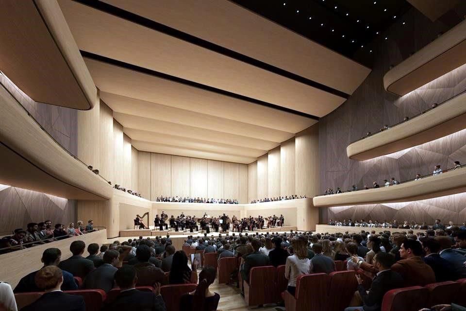 La sala de conciertos combina un diseño elegante y moderno con una funcionalidad óptima.