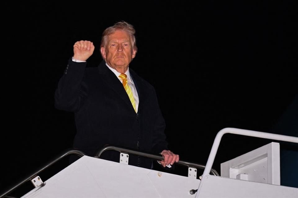 El Presidente Donald Trump dijo que el flujo de drogas ilícitas provenientes de Venezuela se ha reducido, pero tiene un problema con México.