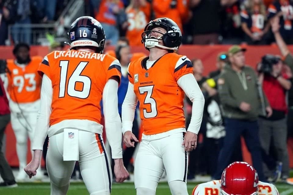 Wil Lutz estuvo fino y con un gol de campo de 35 yardas dejó tendidos a los Chiefs en Denver.
