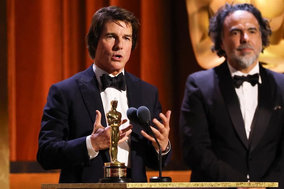 Alejandro G. Iñárritu presentó el Óscar honorífico a Tom Cruise durante los Governors Awards, destacando la pasión del actor por el cine.