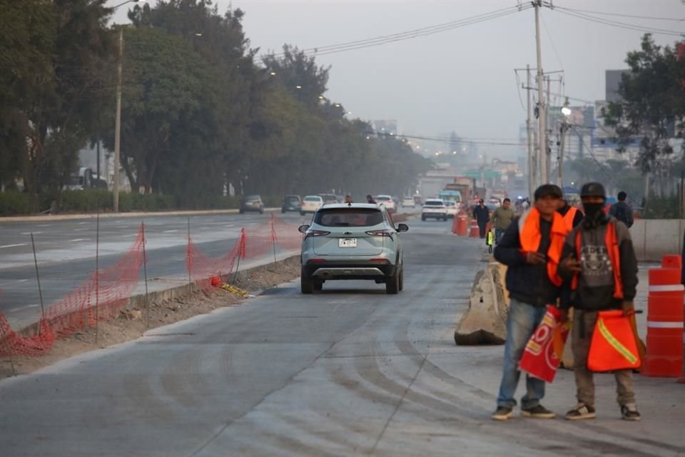 Abren tramo de ocho carriles de la carretera a Chapala a la altura del ingreso a nuevo periférico