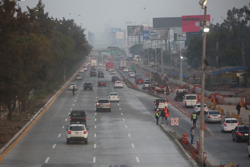 Abren tramo de ocho carriles de la carretera a Chapala a la altura del ingreso a nuevo periférico.
