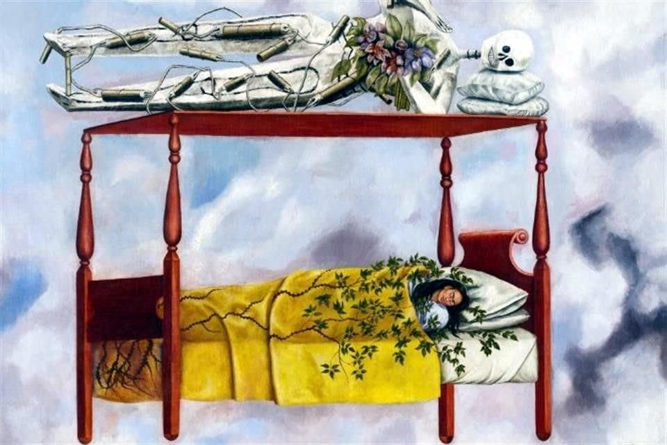 'El sueño (La cama)', autorretrato de Frida Kahlo pintado en 1940, fue subastado esta jueves en Nueva York.