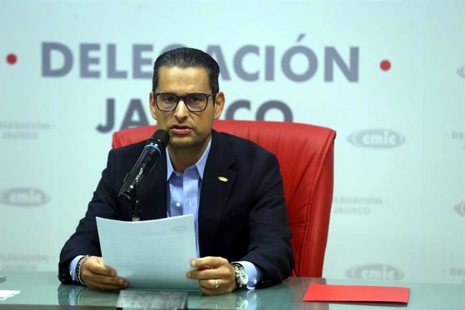 Juan Manuel Chávez, presidente de la Cámara Mexicana de la Industria de la Construcción en Jalisco.