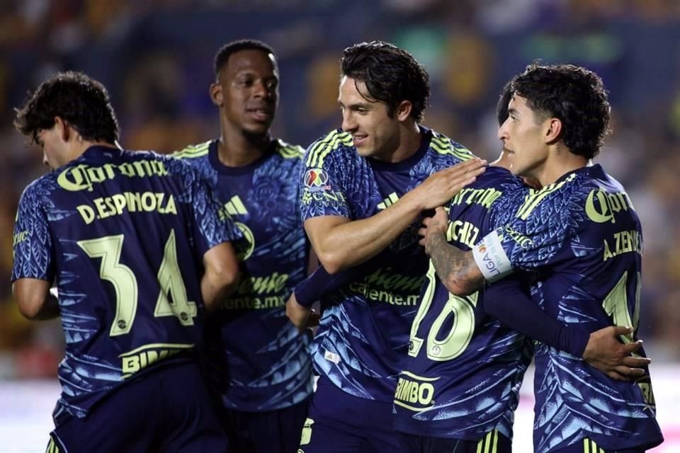 Al final, América celebró en casa de los Tigres.