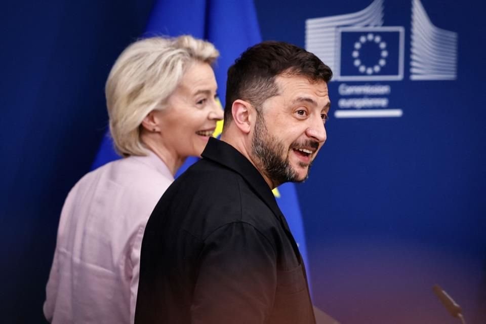 Zelensky se reunió con la presidenta de la Comisión Europea, Ursula von der Leyen.