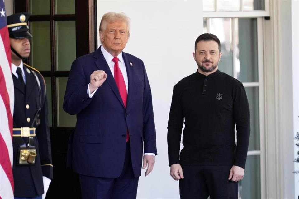 Jefes de estado europeos acompañarán a Zelensky en reunión con Trump, mientras Mandatario de EU presiona a Kiev para aceptar acuerdo de paz.
