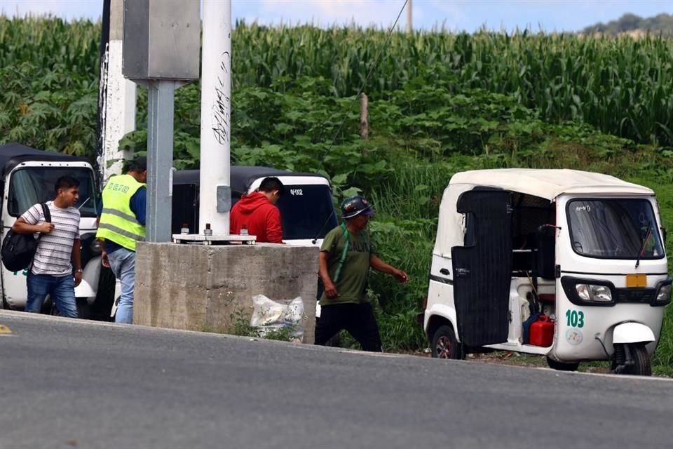 Ante la poca oferta de servicio de transporte público, en este sector operan los mototaxis.