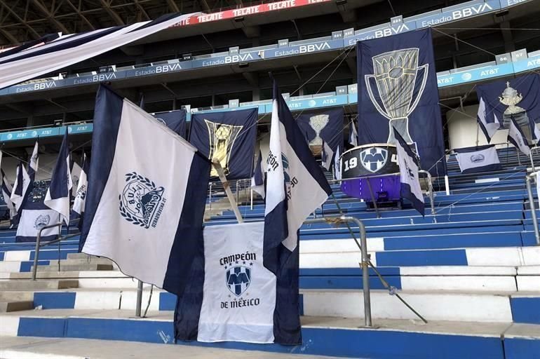 El BBVA ya está listo para recibir el duelo por el título de la Copa MX entre Rayados y Xolos.