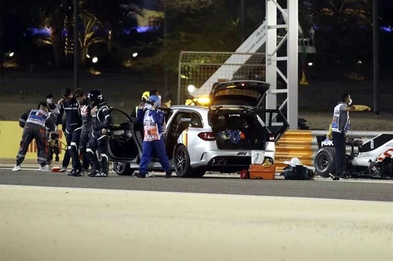 El francés fue asistido de inmediato y la carrera se suspendió poco más de una hora.