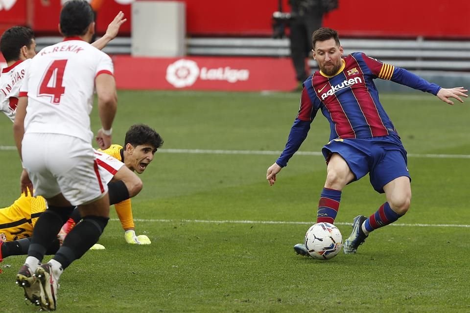 Messi marcó el segundo gol del encuentro, a pocos minutos del final.