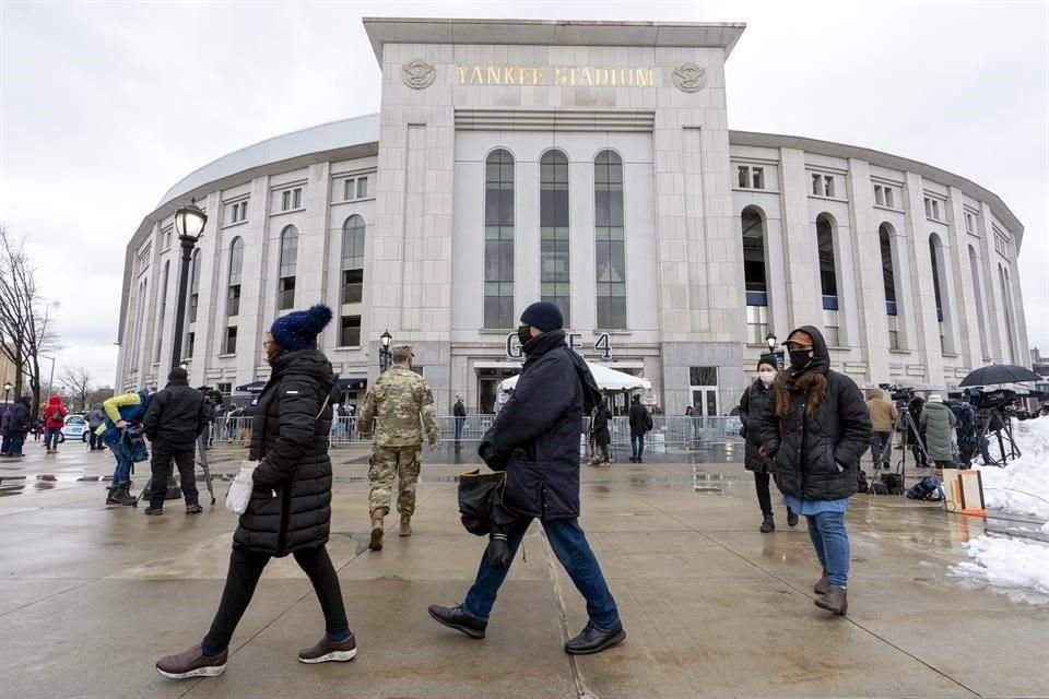 El Yankee Stadium ha sido sede de un centro de vacunación contra el Covid-19.