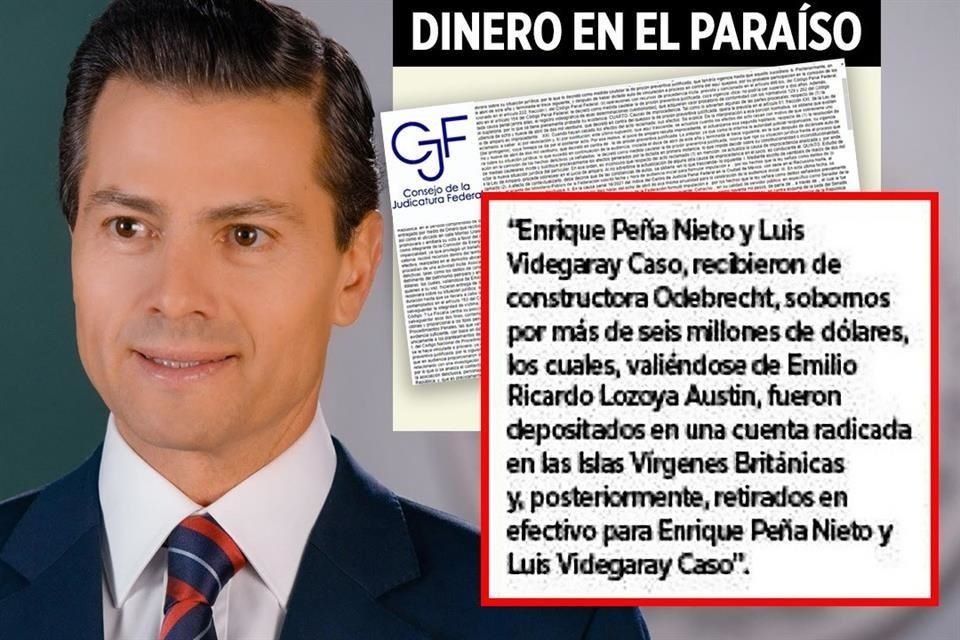 El dinero fue retirado en efectivo para Enrique Peña Nieto y Luis Videgaray.