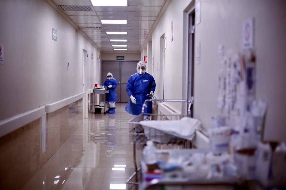 Pese a que los casos y hospitalizados por Covid-19 en el Estado han ido a la baja, hay cinco hospitales que estn al 100 por ciento de su capacidad.