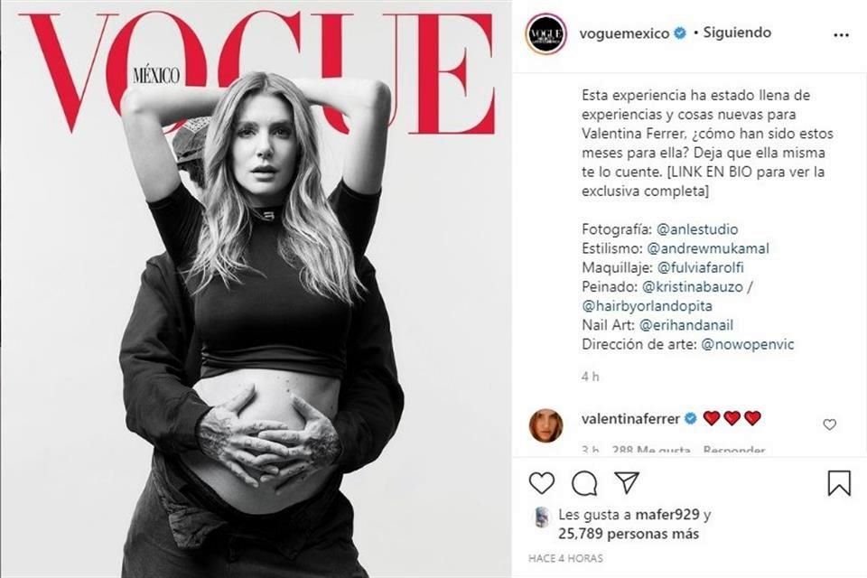 Valentina Ferrer y J Balvin muestran su embarazo con una editorial para Vogue México y Latinoamérica.