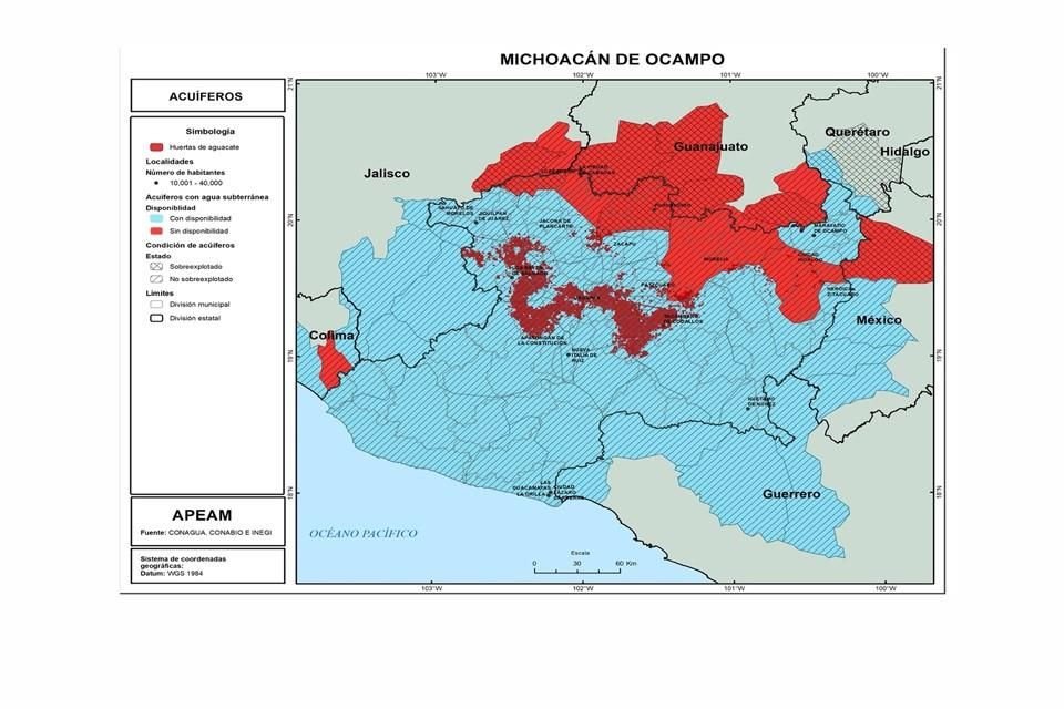 Depende del agua de lluvia aguacate de Michoacán