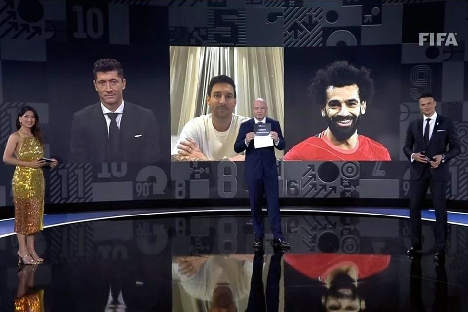 Robert Lewandowski disputó la distinción con Salah y Messi.