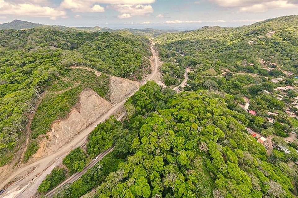 Vista aérea de las obras de la Vía Corta Guadalajara-Puerto Vallarta.