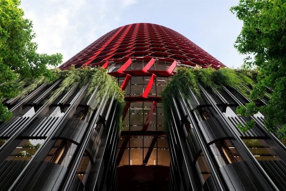 Detalles en rojo similares a la planta waratah se percibirán en la fachada.