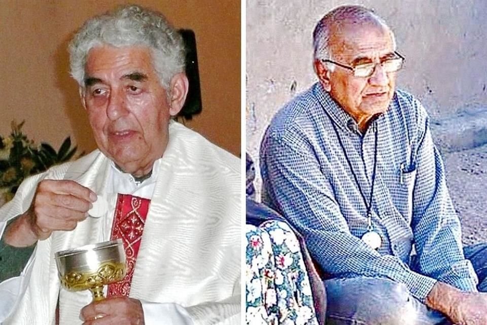 Los jesuitas Joaquín César Mora (izquierda) y Javier Campos Morales (derecha) fueron asesinados el lunes en la Sierra Tarahumara.