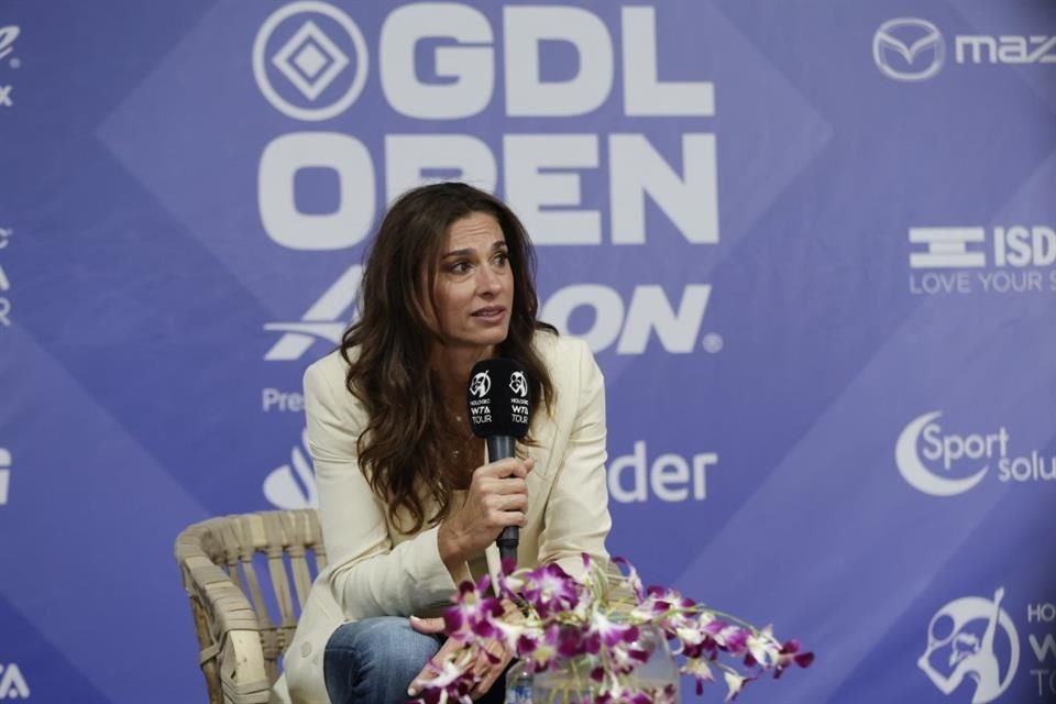 Gabriela Sabatini, ex tenista argentina, en el GDL Open AKRON WTA 1000.