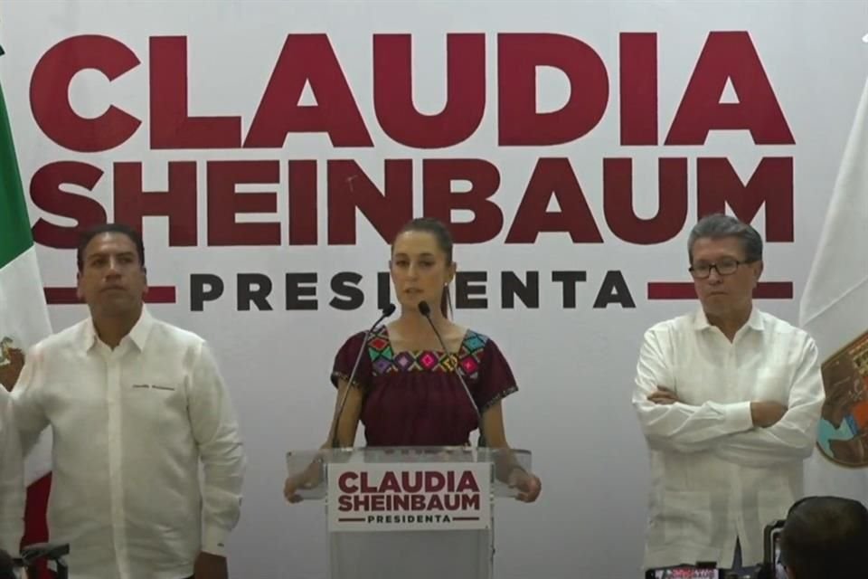 Claudia Sheinbaum, candidata presidencial de Morena-PT-PVEM.