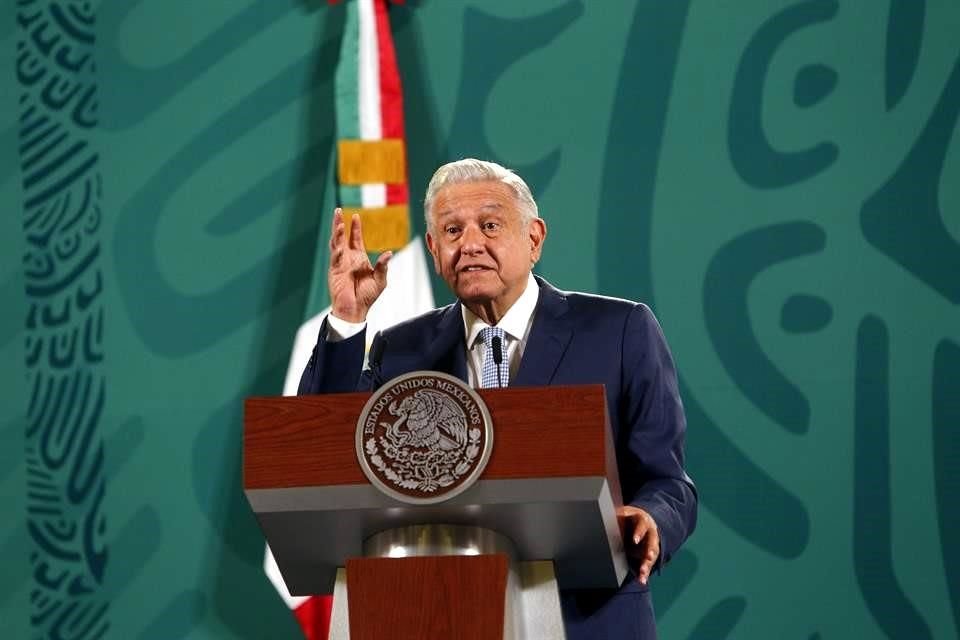 El Presidente, Andrés Manuel López Obrador, en conferencia de prensa.