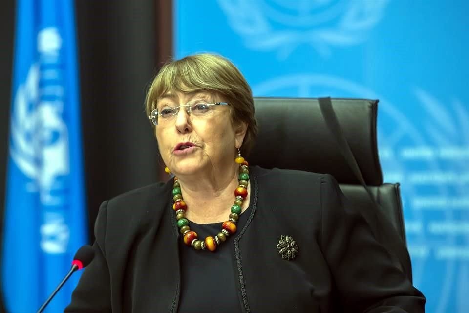 La Alta Comisionada de Derechos Humanos de la ONU, Michelle Bachelet.