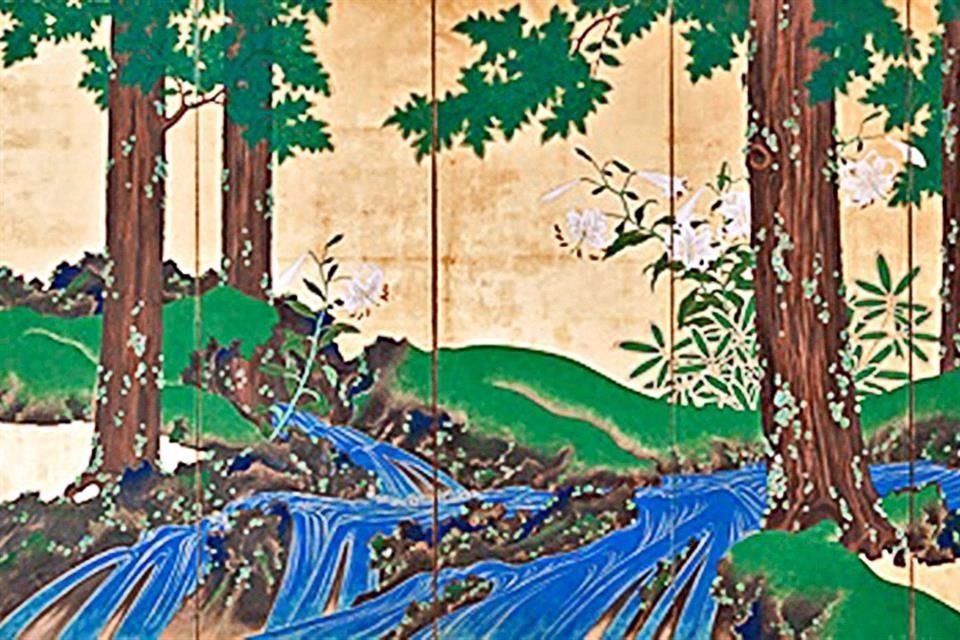 Es considerada una obra maestra de Suzuki Kiitsu, nombrada también como una de las grandes obras maestras de la pintura de la escuela de 'Rinpa'. La obra domina el contraste de color con las formas.