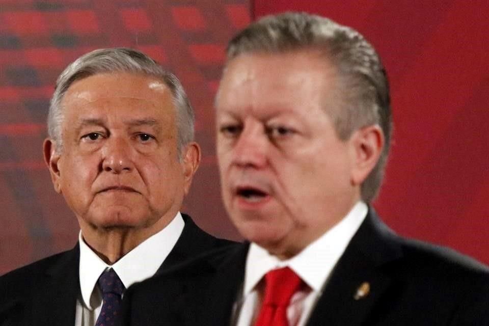 Andrés Manuel López Obrador, Presidente de México, y Arturo Zaldívar, presidente de la Corte.