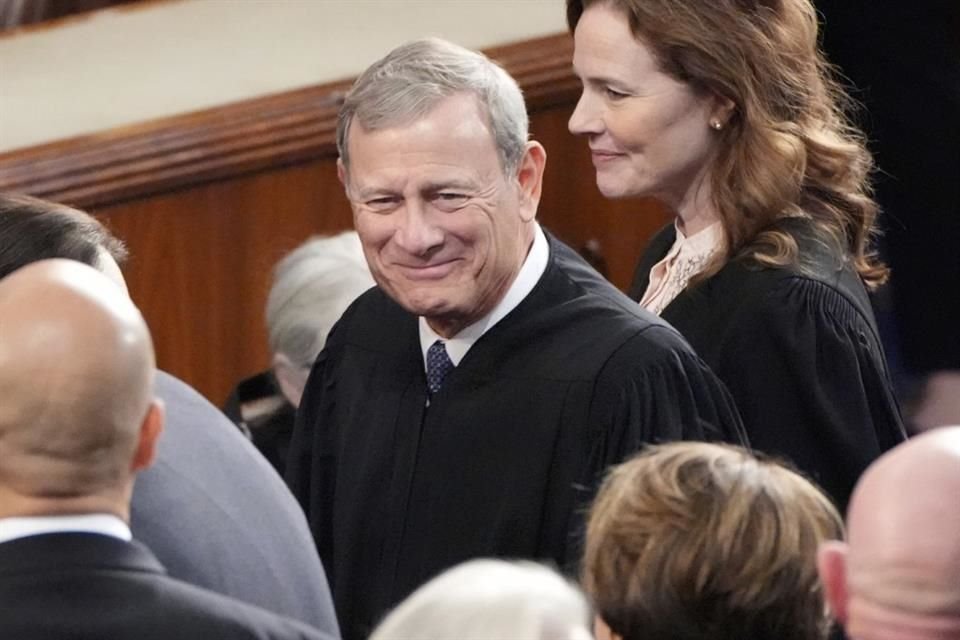 El presidente de la Corte, John Roberts, durante una sesión en el Capitolio, el 4 de marzo del 2025.