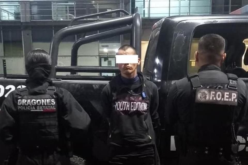 El sujeto fue puesto a disposición de un agente del Ministerio Público.