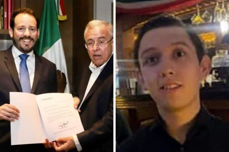 Ricardo Velarde (izquierda) renunció a su cargo como Secretario de Economía en Sinaloa tras la desaparición del joven Carlos Galván (derecha) en un restaurante de su propiedad en Mazatlán.