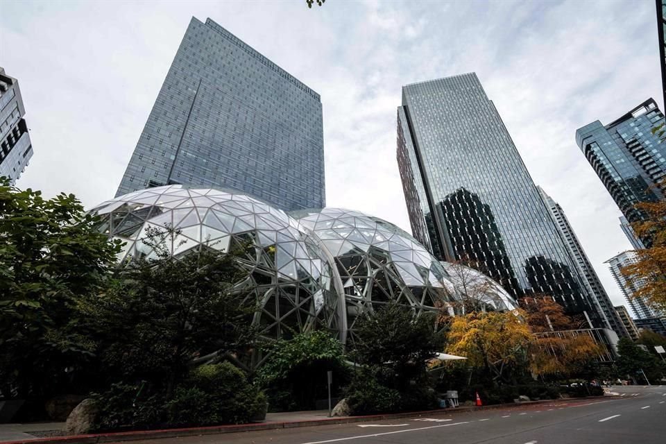 Vista de la sede de Amazon en Puget Sound, en Seattle.