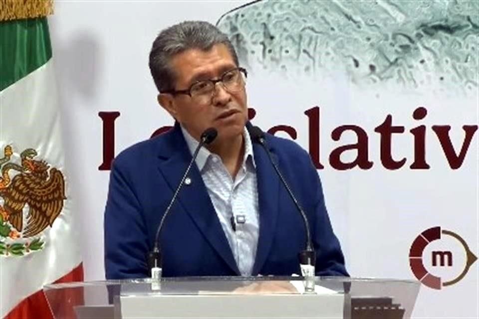 El coordinador de los diputados federales de Morena, Ricardo Monreal.